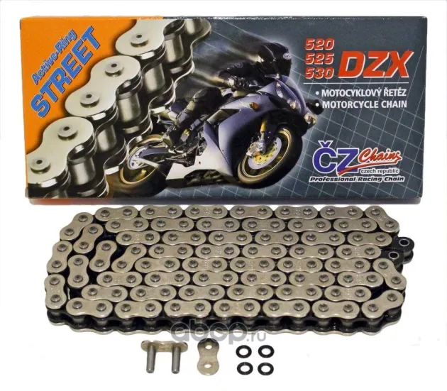 Цепь для мотоцикла CZ Chains 530 DZX - 112 (Active-Ring) 530DZX112