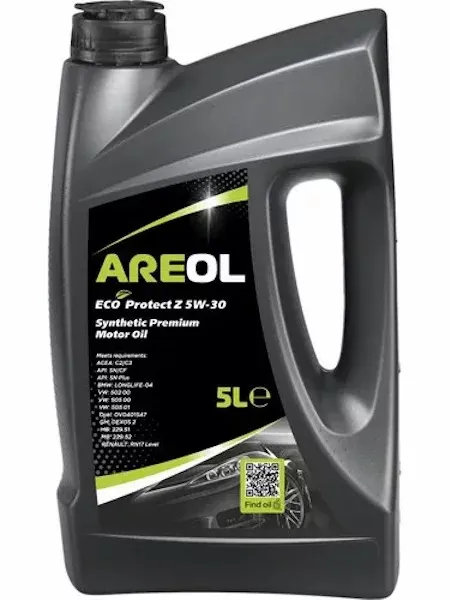 AREOL ECO Protect Z 5W30 (5L) масло моторное! синт.ACEA C3,API SN,MB 229.51229.52,VW 505.00505.01 5W30AR006