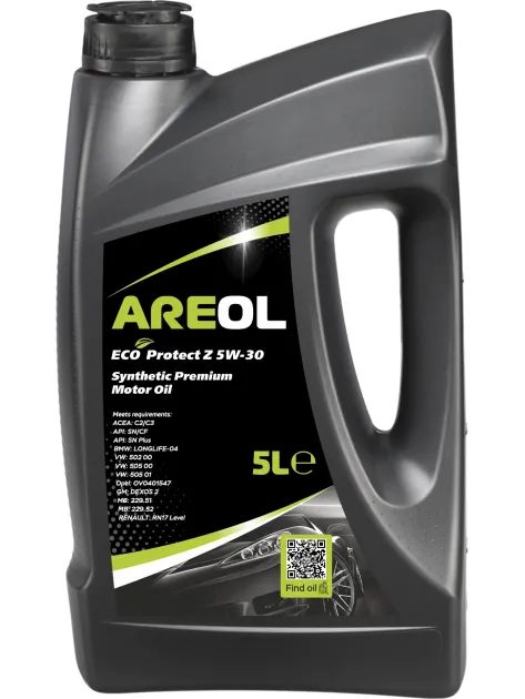 AREOL ECO Protect Z 5W30 (4L) масло моторное! синт.ACEA C3,API SN,MB 229.51229.52,VW 505.00505.01 5W30AR008