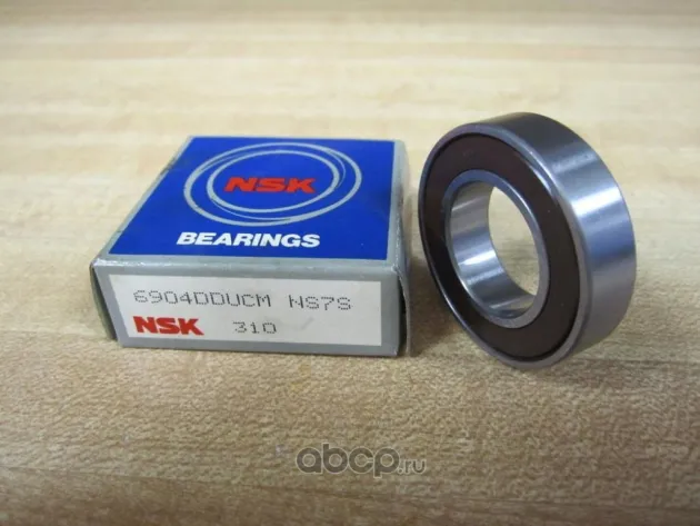 Подшипник колесный передний Honda, Suzuki, Kawasaki 20/37/9, шариковый 6904-DDUCM Nsk 6904DDUCM