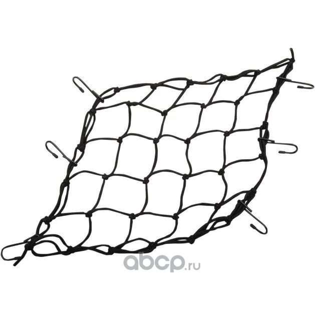 БАГАЖНАЯ СЕТКА 38X38 СМ, 6 КРЮЧКОВ, ЦВЕТ ЧЕРНЫЙ (EMGO) 7860500
