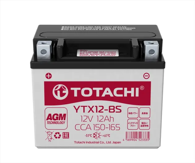 Аккумулятор BTX12-BSYTX12-BS TOTACHI 90012