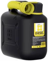канистра OKTAN (пластик для дизеля) вертикальная 5л DIESEL с гибким шлангом (черная) A10115