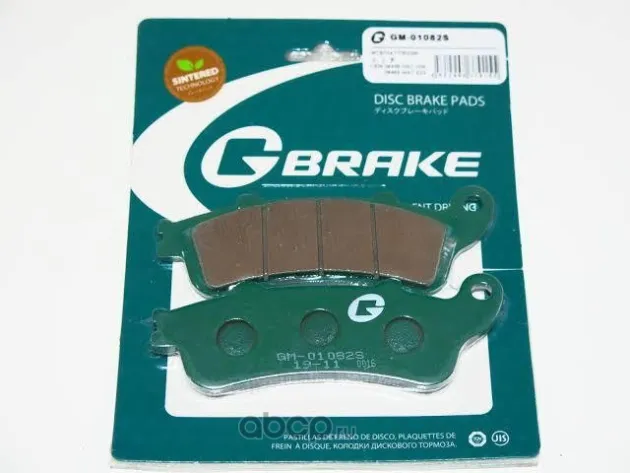 Колодки тормозные мотоциклетные (MCB704) GM01082S G-BRAKE