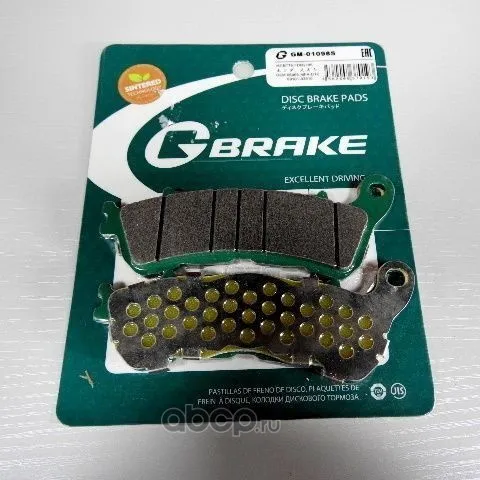 Колодки тормозные мотоциклетные Honda, SUZUKI, HD (MCB776) G-BRAKE GM01098S