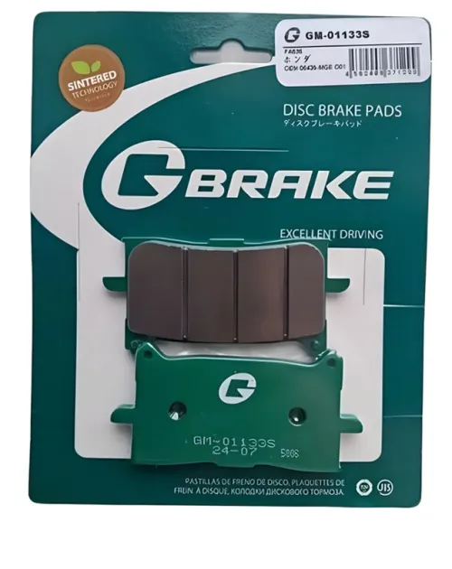 Колодки тормозные мотоциклетные (MCB888SV) G-BRAKE GM01133S