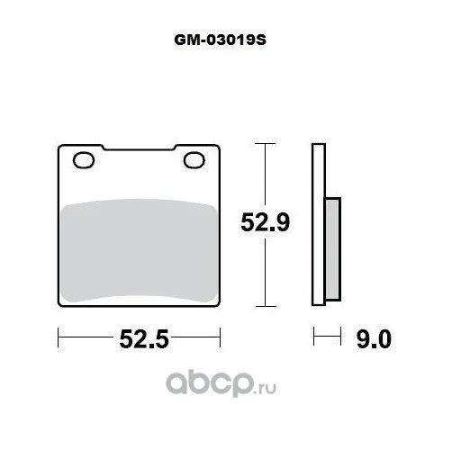 Колодки тормозные мото (GM03019S) G-BRAKE