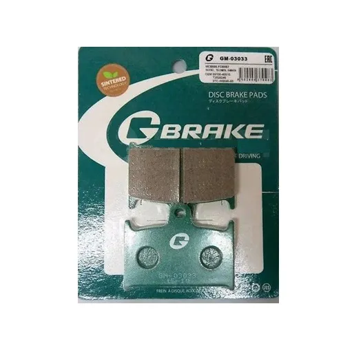 Колодки тормозные Gbrake GM03033S (MCB595) G-BRAKE