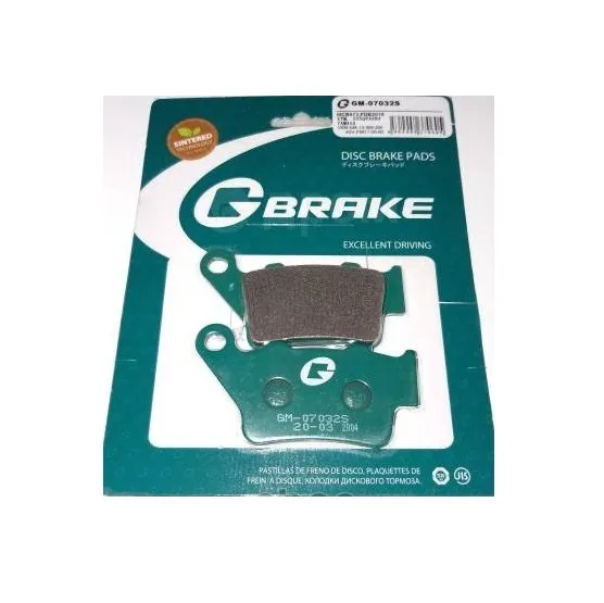 Колодки тормозные мотоциклетные (MCB672) GM07032S G-BRAKE