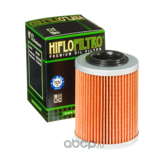 Фильтр масляный HF152 (can am, Bombardier, CF-moto) Hiflo filtro