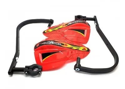 Accel HGS-02 Защита рук с пластиковыми щитками 28.6мм (красныйчерный) HGS02RED