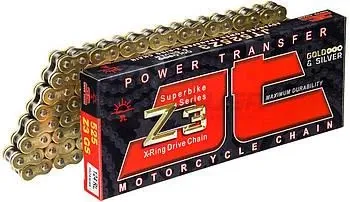 Цепь JTC 525Z3 Gold & Silver 116 JT Sprockets JTC525Z3GS116RL