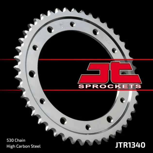 Звезда задняя (ведомая), (сталь) для 530 цепи, 44 зубьев (JT 1340.44) JT Sprockets JTR134044