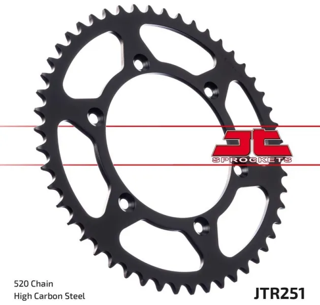 Звезда задняя (ведомая) 50 зубьев , Yamaha YZ/WR (JTR251.50SC) JT Sprockets JTR25150SC