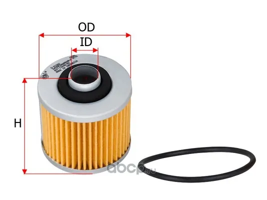 Фильтр масляный аналог HF145 для мотоцикла Yamaha XT, XV, XVS, TDM, YFM600-700 SAKURA O-91060