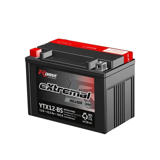 Аккумулятор Rdrive YTX12-BS 150x87x130 YTX12BS