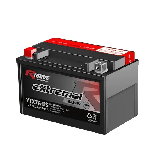 Аккумулятор Rdrive YTX7A-BS 150x87x93 YTX7ABS