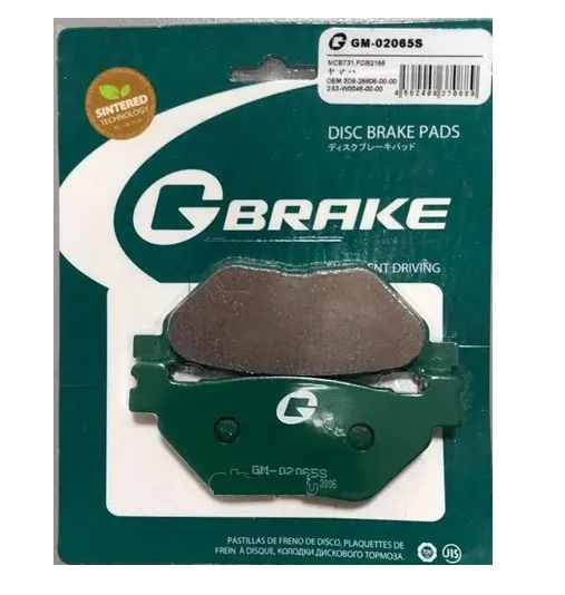 Колодки тормозные для Yamaha TDM, XV, XVS, FJR (MCB731) GBRAKE G-BRAKE GM02065S